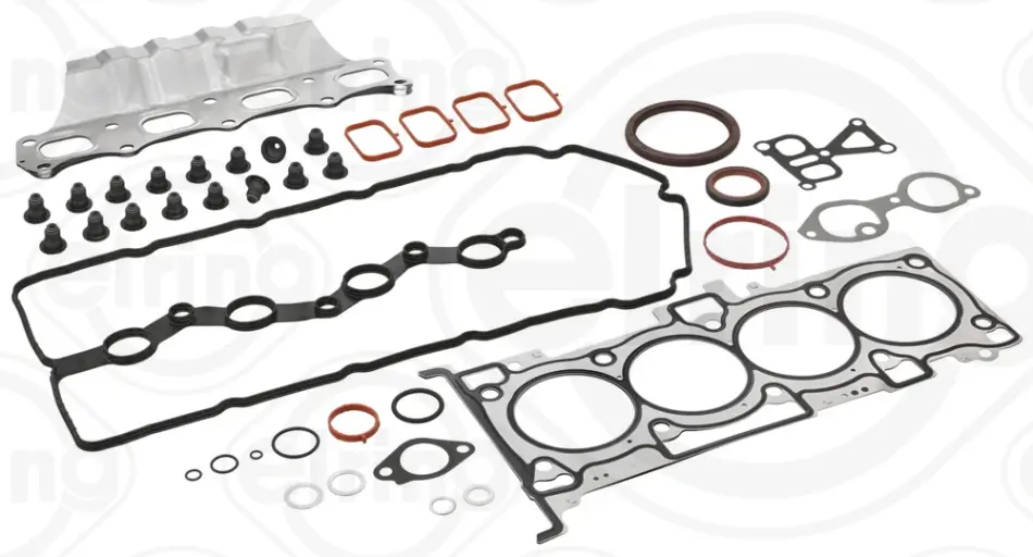 Повний комплект прокладок, двигун MITSUBISHI/PSA 2,4 16V 4B12 від 07.2012 (вир-во Elring) ELRING B34.990 (фото 1)