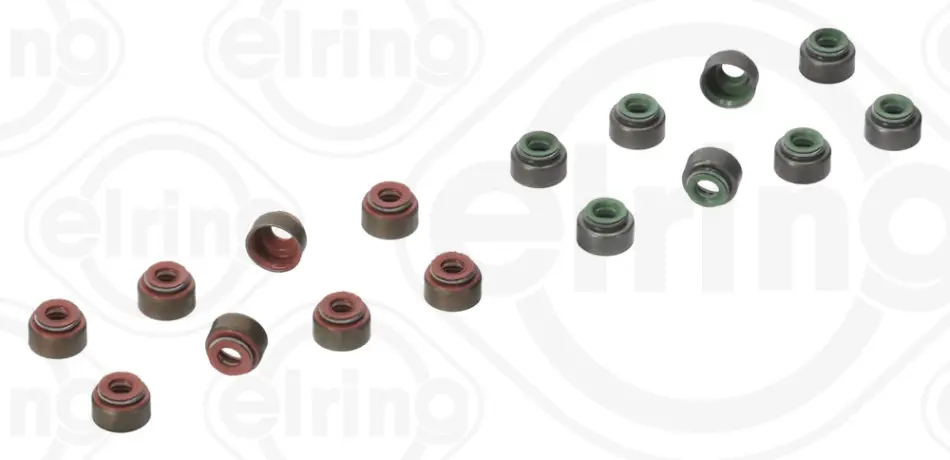 Комплект сальників клапана 16 шт SUBARU 2.0 16V (вир-во Elring) ELRING B61.010 (фото 1)
