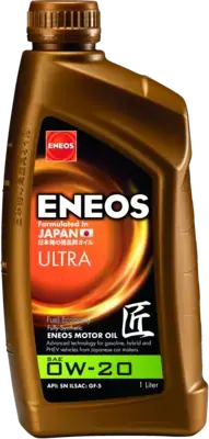 Масло ДВС 0W-20 ENEOS ULTRA API SM, ILSAC GF-5, 1л, синт. Eneos EU0021401N (фото 1)