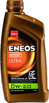 Масло ДВС 0W-20 ENEOS ULTRA API SM, ILSAC GF-5, 1л, синт. Eneos EU0021401N
