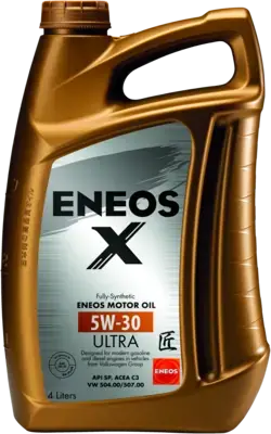 Масло ДВС 5W-30 ENEOS X ULTRA API SP/SN Plus, ACEA C3, VW 504.00/507.00, 4л, синт. Eneos EU0025301N (фото 1)