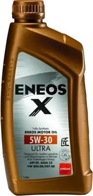 Масло ДВС 5W-30 ENEOS X ULTRA API SP/SN Plus, ACEA C3, VW 504.00/507.00, 1л, синт. Eneos EU0025401N (фото 1)