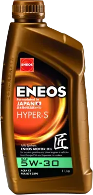 Масло ДВС 5W-30 ENEOS HYPER-S PSA B712290, ACEA C2, 1л, синт. Eneos EU0034401N (фото 1)