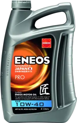 Масло ДВС 10W-40 ENEOS PRO API SL/CF, ACEA A3/B4, 4л, п/синт. Eneos EU0040301N (фото 1)