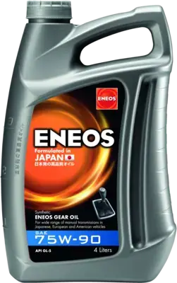 Масло трансмисс. 75W-90 ENEOS GEAR OIL API GL-5, 4л, синт. Eneos EU0080301N (фото 1)
