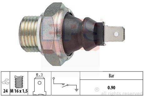 Датчик давления масла SEAT AROSA SKODA OCTAVIA I VW LUPO EPS 1800140