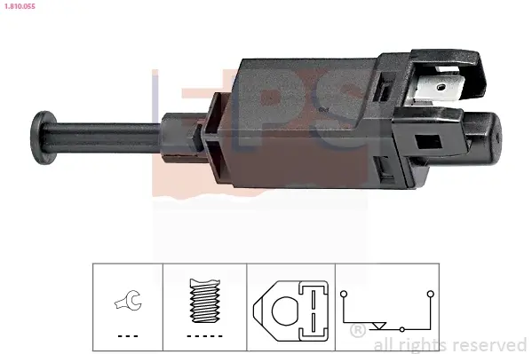 Датчик педалі гальма VW Caddy 95-/T4 90- (2-х конт.) EPS 1 810 055 (фото 1)