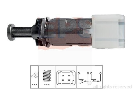 Датчик(4к-кта) зад.стоп Nissan Primastar/Renault M EPS 1810149