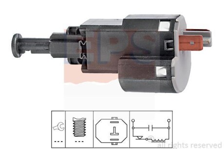 Датчик стоп-сигналу Opel Asrta G 1.2-2.0 98-05/Vectra B 1.6-2.5 95-03 EPS 1810155
