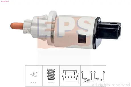 Датчик педалі гальма Renault Megane I/III/Scenic 1.2-2.0DCi 99- (4 конт) EPS 1.810.275