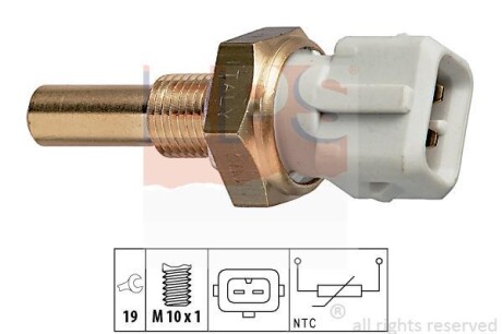 Датчик температури води VW Passat 1,3-2,0i 93- EPS 1 830 171