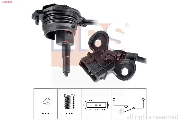 Датчик увімкнення заднього ходу VW Passat/Audi A4/A6 96-08 EPS 1.860.195 (фото 1)
