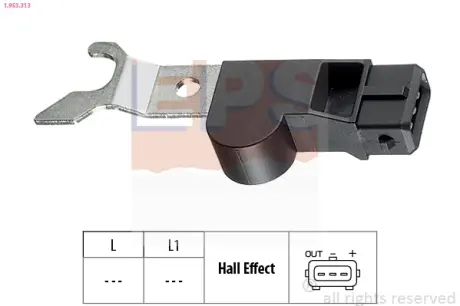 Датчик положення р/вала Chevrolet Captiva (C100, C140) 2.4 06.06-, Epica (Kl1_) 2.0 01.05- EPS 1.953.313