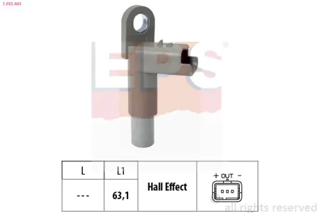 Датчик положення розподільного валу Citroen C1/C2/C3 1.4 HDi 02-/Ford Fiesta 1.4 TDCi 02- EPS 1.953.463