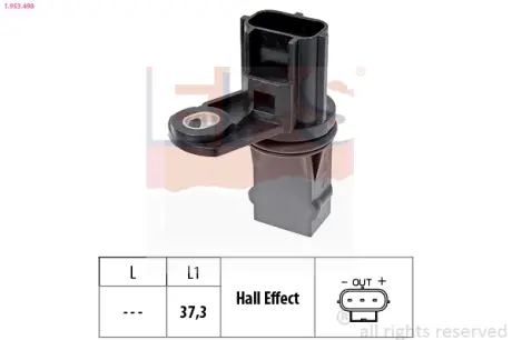 Датчик положення к/вала Ford Focus 1.4/1.6/1.8 98-12/Mondeo 1.8/2.0/2.2TDCI 00-07/Transit Connect 1.8-02-13 EPS 1.953.498
