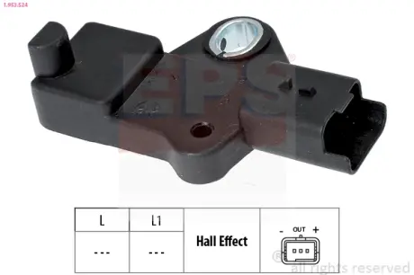 Датчик к/валу Citroen C4, C5, C8, Jumpy, Ford Focus II, Galaxy, Kuga, Mondeo, S-Max, Peugeot 307, 308, 407,607 2.0TDCI/2.0HDI 03- EPS 1.953.524