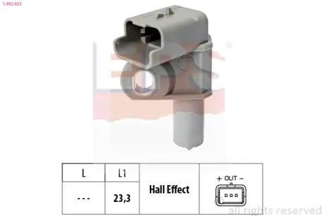 Датчик положення розподільного валу Citroen Berlingo/Peugeot Expert 1.6/2.0HDi 99- EPS 1.953.632