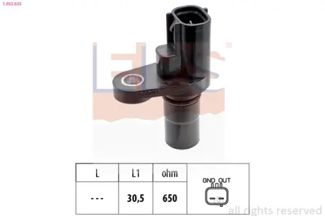 Датчик швидкості Lexus NX 14- /Toyota Avensis 1.8/2.0 08-18/Corolla 1.6/1.8 13-/Rav 4 2.0 08-/Yaris 1.3/1.5 11- EPS 1.953.635