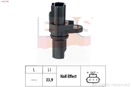 Датчик положення колінвалу Ford Transit 2.2-2.4 TDCI 06- EPS 1.953.745