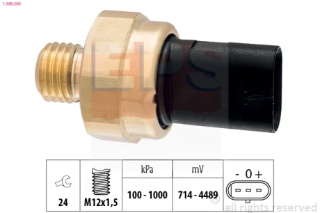 Датчик тиску масла BMW X5 (E70)/X6 (E71/E72) 2.5-3.0i (N55/N54) 07- EPS 1980001
