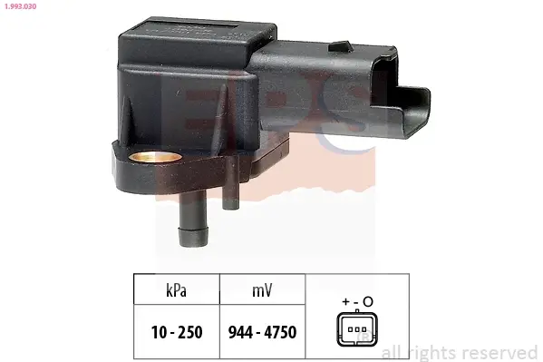 Датчик тиску наддува Fiat Scudo 2.0JTD 99-/ Citroen Jumpy/Peugeot Expert 2.0HDi 99-06 EPS 1993030 (фото 1)