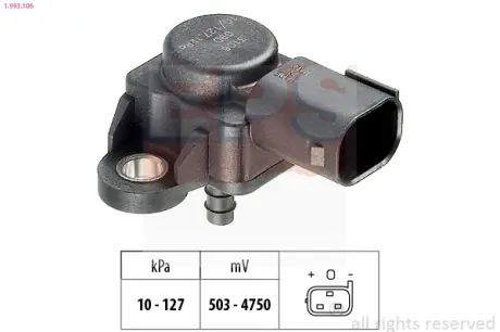Датчик тиску наддува MB Sprinter 906/Vito (W639) 03-/VW Crafter 30-50 06- EPS 1.993.106