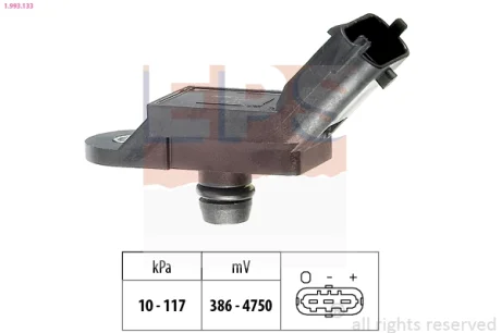 Датчик тиску наддува Fiat Doblo 1.4 05- EPS 1.993.133