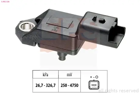 Датчик тиску наддува Citroen C5/Peugeot 407 2.2HDi 06- EPS 1.993.136