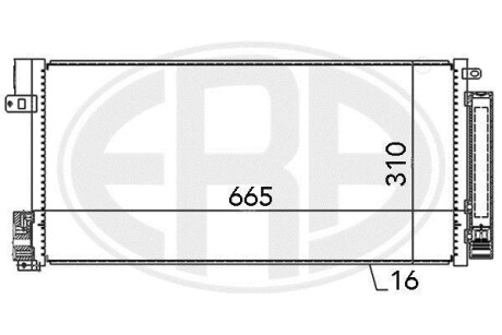 Радiатор ERA 667004