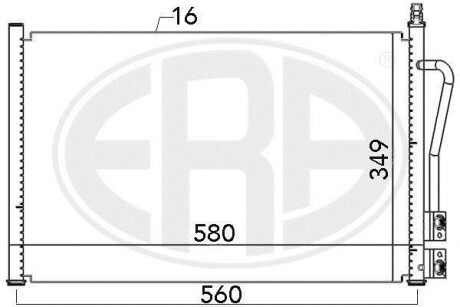 Радiатор ERA 667007