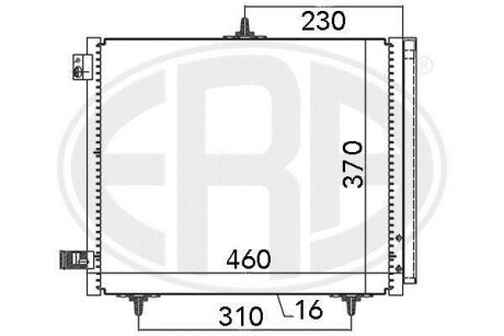 Радiатор ERA 667009