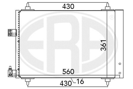 Радіатор кондиціонера ERA 667020