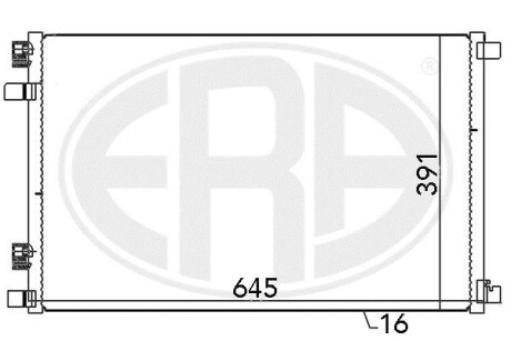 Радiатор ERA 667021