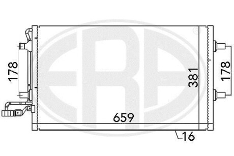 Радiатор ERA 667027