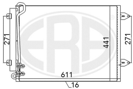 Радiатор ERA 667044