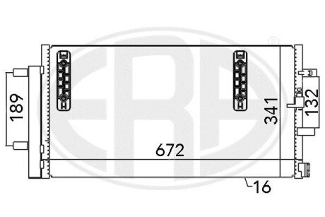 Радiатор ERA 667048