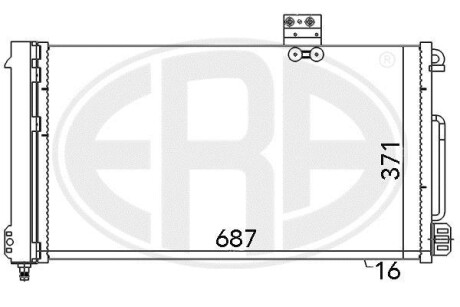 Радiатор ERA 667050