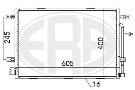 Радiатор ERA 667052