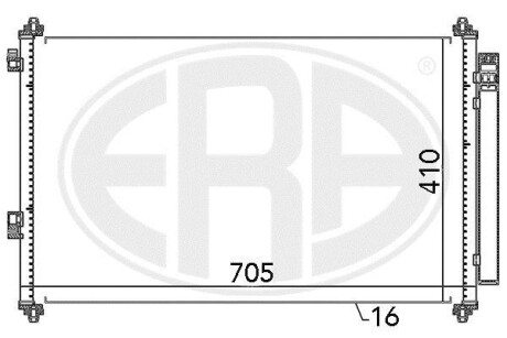 Радiатор ERA 667057