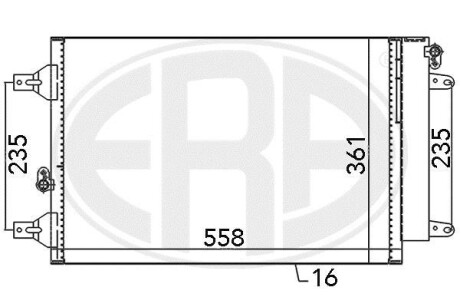 Радiатор ERA 667059