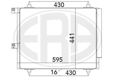 Радiатор ERA 667063