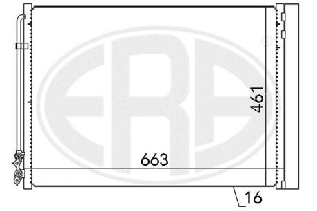 Радiатор ERA 667079