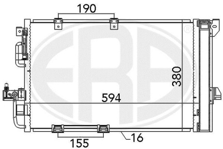 Радiатор ERA 667082