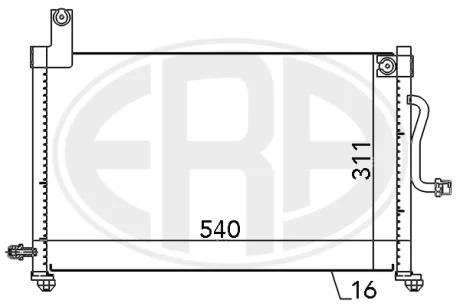 Радіатор кондиціонера ERA 667097