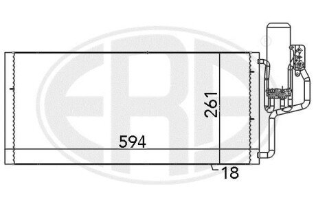 Радiатор кондицiонера з осушувачем ERA 667100