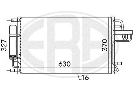 Радiатор кондицiонера ERA 667101