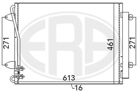 Радiатор ERA 667108