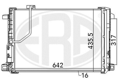 Радiатор кондицiонера з осушувачем ERA 667111