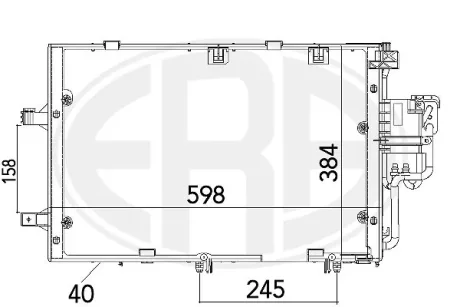 Радіатор кондиціонера ERA 667129