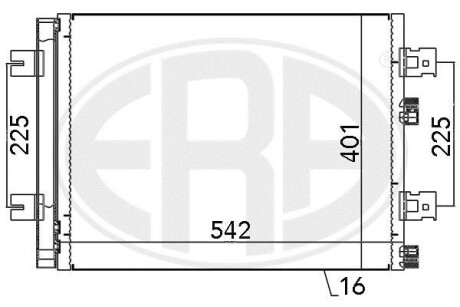 Радіатор кондиціонера ERA 667130